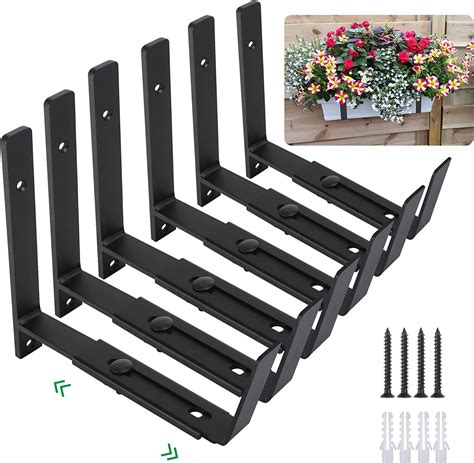 metal planter box brackets|wall mount window box brackets.